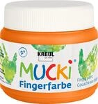 KREUL 23103 - Mucki leuchtkr&auml;ftige Fingerfarbe, 150 ml in orange, auf...