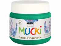 KREUL 23123 - Mucki schimmernde Funkel - Fingerfarbe, 150 ml in Smaragd grün,...