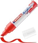 edding 5000 Acrylmarker breit - rot - 1 Acrylstift wasserfest - breite Keilspitze