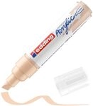 edding 5000 Acrylmarker breit - beige - 1 Acrylstift wasserfest - breite Keilspitze