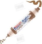 edding 5400 Acryl 3D Double Liner - haselnuss - 1 Acrylfarbe Tube - Doppel-Spitze