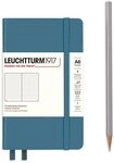 LEUCHTTURM1917 365630 Notizbuch Pocket (A6), Hardcover, 187 nummerierte Seiten,...