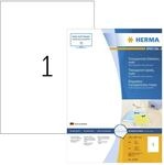 HERMA 10783 Wetterfeste Folienetiketten transparent, 80 Blatt, 210 x 297 mm, 1 pro A4