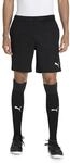 PUMA Herren teamrise Training Shorts, Black White, XL
