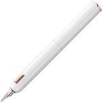 Lamy dialog cc white F&uuml;ller - kappenloser F&uuml;llhalter mit Drehmechanismus -14 kt.