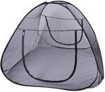 Windhager POP-UP Moskitonetz Zelt, gro&szlig;es M&uuml;ckennetz f&uuml;r Doppelbett, Camping Netz,