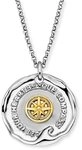 Engelsrufer Damen Halskette Aloha aus Sterling Silber mit rundem Bicolor Let your