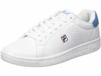 FILA Herren Crosscourt 2 F Sneaker, White-Lichen Blue, 41 EU