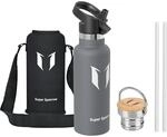 Super Sparrow Trinkflasche Edelstahl - 500ml - Auslaufsicher Thermoskanne, BPA-Frei