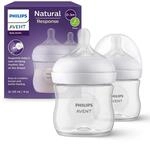 Philips AVENT Babyflaschen Natural Response &ndash; 2x Babyflaschen, 125 ml, f&uuml;r