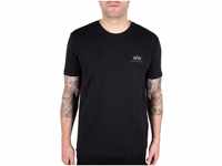 Alpha Industries Herren Backprint T Camo Print T-Shirt, Black/Woodland, 3XL