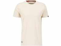 Alpha Industries Herren Dragon EMB T-Shirt, Jet Stream White, L