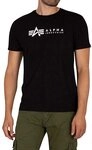 Alpha Industries Alpha Label T 2 Pack T-Shirt f&uuml;r Herren Black