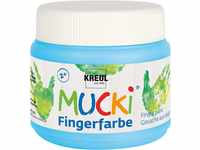 KREUL 23113 - Mucki leuchtkräftige Fingerfarbe, 150 ml in hellblau, auf...