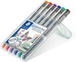STAEDTLER Pigment Liner 308 Fineliner &ndash; 6 Farben, 0,5 mm | Dokumentenechte