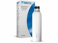 BRITA Edelstahlflasche weiß für sodaTRIO Wassersprudler (0,65l) – isolierte...