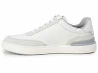 Clarks Herren CourtLite Tor Sneaker, White Canvas, 43 EU