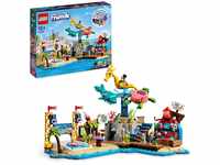 LEGO Friends Strand-Erlebnispark, Kirmes-Set mit Technic-Elementen, Delfin,