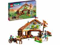 LEGO Friends Autumns Reitstall Set mit 2 Spielzeug-Pferden, Kutsche und...