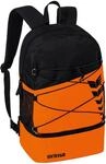 Erima Unisex Six Wings Rucksack mit Bodenfach (7232322), orange/schwarz, 1