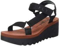 FLY London Damen Yefa726fly Sandal, Black Black Brick, 41 EU