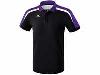 ERIMA Kinder Poloshirt Poloshirt, schwarz/violet/weiß, 128, 1111830