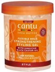 CANTU Shea Butter Flexible Hold Strengthening Styling Gel, 524 g, Jamaican Black