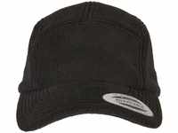 Flexfit Unisex Polar Fleece Jockey Cap Baseballkappe, Black, One Size