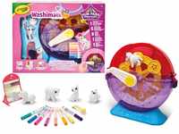 Crayola Washimals - Spielrad-Set, zum Kolorieren und Baden von Babytieren,