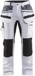 Blaklader 191010001099C150 Eins&auml;tzen Malerhose mit Stretch, Wei&szlig;/Schwarz,...