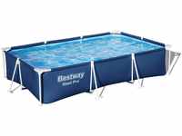 Bestway Steel Pro Frame Pool Set mit Filterpumpe 300 x 201 x 66 cm, dunkelblau,...