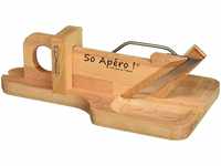 BRON COUCKE So Apéro – Wurstschneidebrett - Herstellung 100% in Frankreich, Holz,
