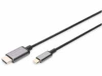 DIGITUS USB 3.2 Gen1 Adapter-Kabel - 1.8 m - USB C (St) zu HDMI Typ A (St) - 5...