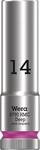 Wera 05004554001 8790 HMC Deep Steckschl&uuml;sseleinsatz 1/2", Pink, 14.0 mm