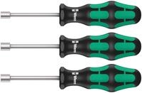 Wera HO/3 Sanit&auml;r Steckschl&uuml;ssel-Schraubendrehersatz, 3-Teilig, Schwarz, Gr&uuml;n