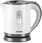 GRIFEMA Wasserkocher 0,8 l, 1100 W, mit Kalkfilter, Wei&szlig;