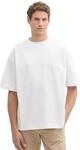 TOM TAILOR Denim Herren Oversize Basic T-Shirt 20000 - White XXL