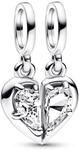PANDORA Teilbarer Mutter & Tochter Charm-Anh&auml;nger 792643C01 Anh&auml;nger