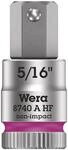 Wera 05003389001 8740 A HF Zyklop Bitnuss mit 1/4 Zoll-Antrieb mit...