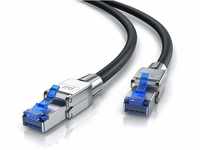 CSL - 1m Cat 8 LAN Kabel Netzwerkkabel - Glasfaser Hochgeschwindigkeit 40...