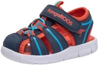 KangaROOS Unisex Kinder K-coarse Sandale, Navy Orange, 23 EU