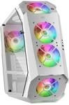 Mars Gaming MC51W, Geh&auml;use Gaming PC ATX, Doppelt Geh&auml;rtetes Glas, 5X L&uuml;fter RGB