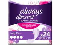 Always Discreet Inkontinenz-Slipeinlagen Long Plus (24 Binden) für Damen,...