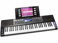 RockJam 61 Key Keyboard Piano with Pitch Bend, Power Supply, Sheet Music Stand,...
