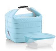 Guzzini - On The Go, Kleine Thermotasche M/Frischhaltedose Handy - Matt Blau, (Bag)