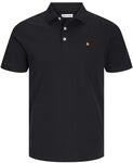 JACK & JONES Herren Jjepaulos Polo Ss Noos Poloshirt, Black/Detail:Classic, XL
