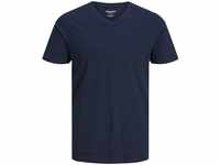 JACK & JONES Herren V-Neck T-Shirt JJEORGANIC Basic - Regular Fit S M L XL XXL,