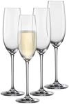 Schott Zwiesel Sektgl&auml;ser Vinos 4er Set aus maschinengeblasenem Glas hergestellt,