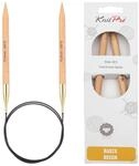 KnitPro Basix Beech Rundnadeln 32" (80cm) | 10mm