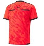 Puma Herren Teamliga Referee Jersey Schiedsrichter-Shirt, Red Blast-Puma, Schwarz,